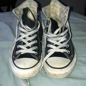 Black and white hightop conversation